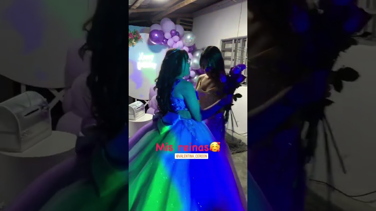 La sobrina de Luisa en su fiesta de 15 años bailando con Valentina👑👑#tiktok #shorts