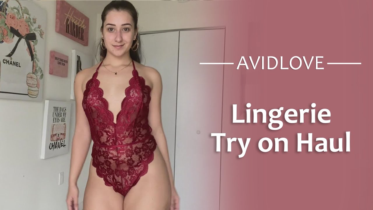 Lace Teddy Bodysuit Try on Haul | Avidlove ft. Desy Gato