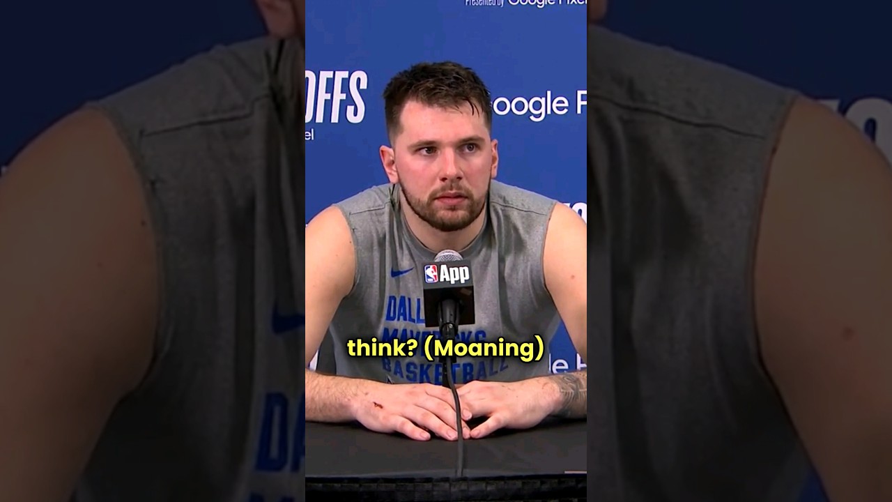 Lady Moaning During Luka Doncic Postgame Presser 👀🤣