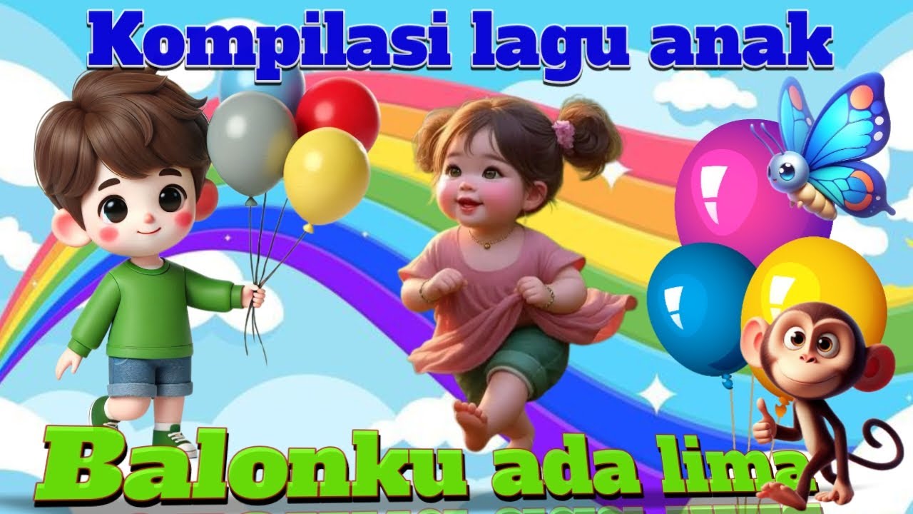 Lagu anak terbaik,BALONKU ADA LIMA DAN LAGU ANAK LAINNYA,Lagu anak populer I @BOYSKIDS-d3t