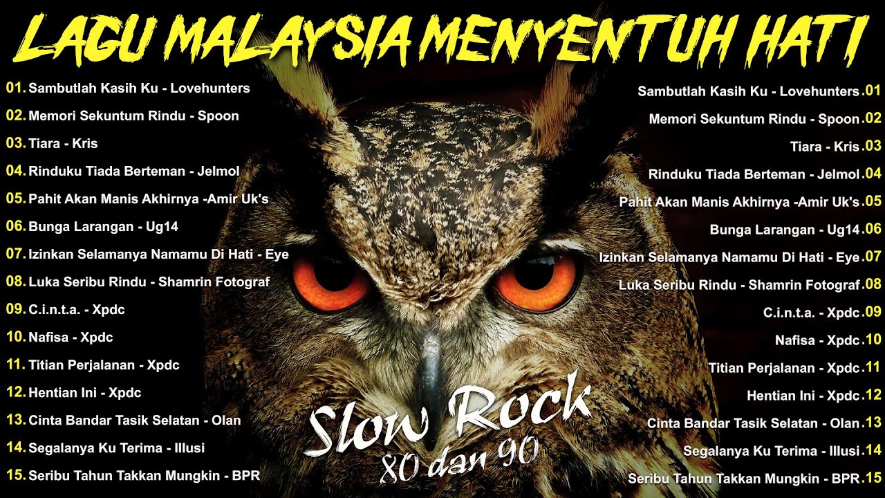 LAGU JIWANG 80AN DAN 90AN TERBAIK - LAGU SLOW ROCK MALAYSIA - KOLEKSI 40 LAGU2 JIWANG 80AN - 90AN