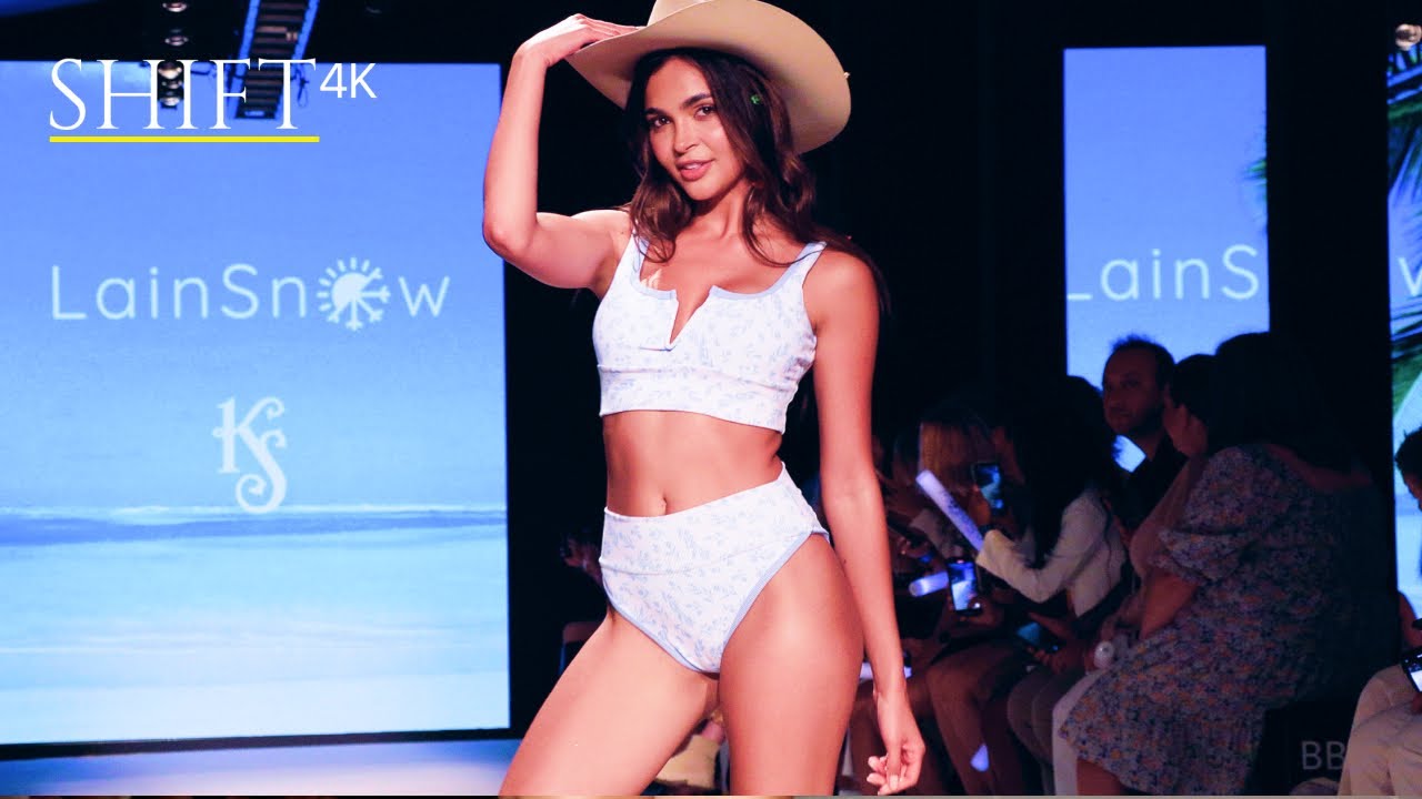 LainSnow 2023 4K / SWIMWEAR BIKINI Fashion Show / Swim Week in Miami