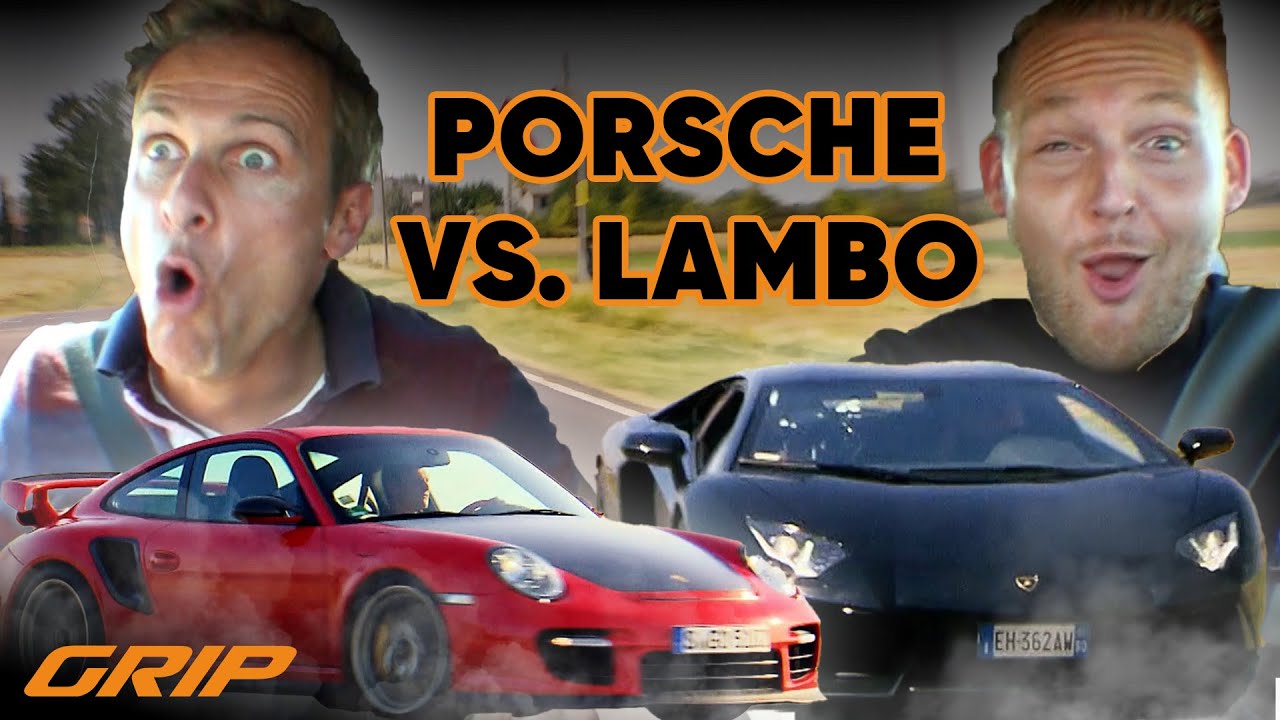 Lamborghini Aventador 🆚 Porsche GT2 RS: V12 Fury Meets Turbo Muscle! 🔥 | GRIP