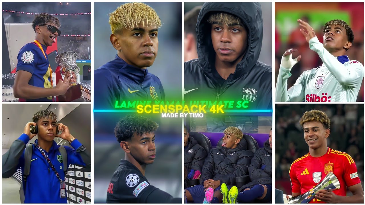 Lamine Yamal Ultimate Scenepack / RARE CLIPS ● SCENEPACK 4K ( Only TOPAZ No CC Ae ) #part1