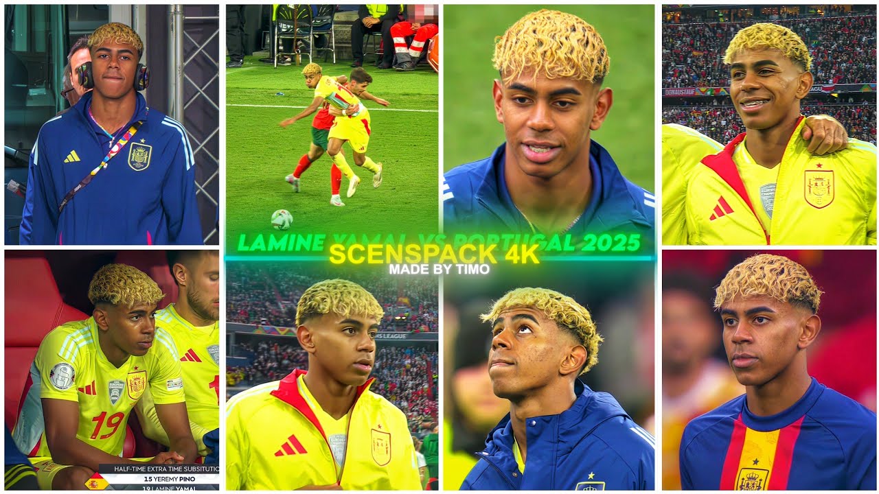 Lamine Yamal Vs Portugal 2025 / RARE CLIPS ● SCENEPACK 4K ( With AE CC and TOPAZ )
