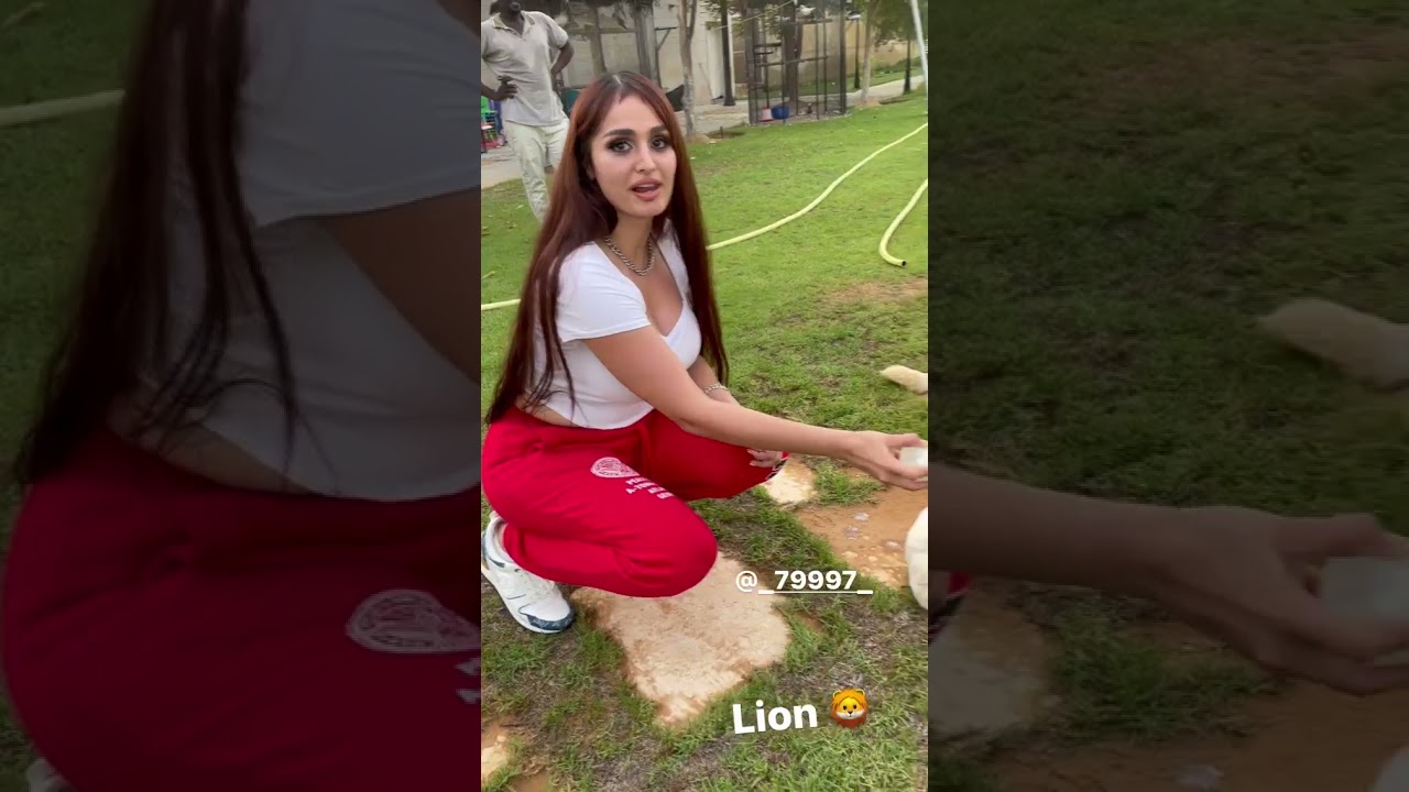 Lana Rode🍼 Feeding 🦁 Lion #LanaRose #Shorts #TravoMan