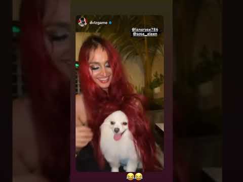 Lana Rose Kiss a Dog | Lana Rose Hot #shorts