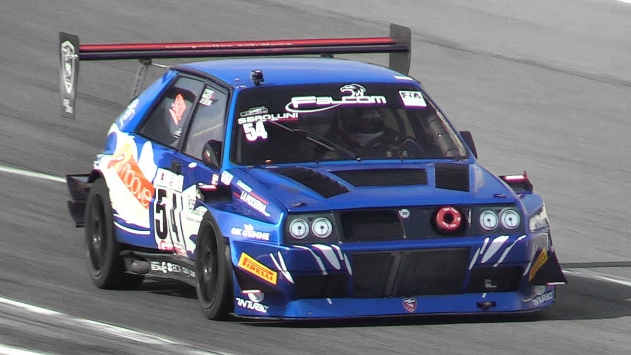 Lancia Delta Evo Hillclimb Monster Testing on Track - Accelerations, Backfires & Sound!