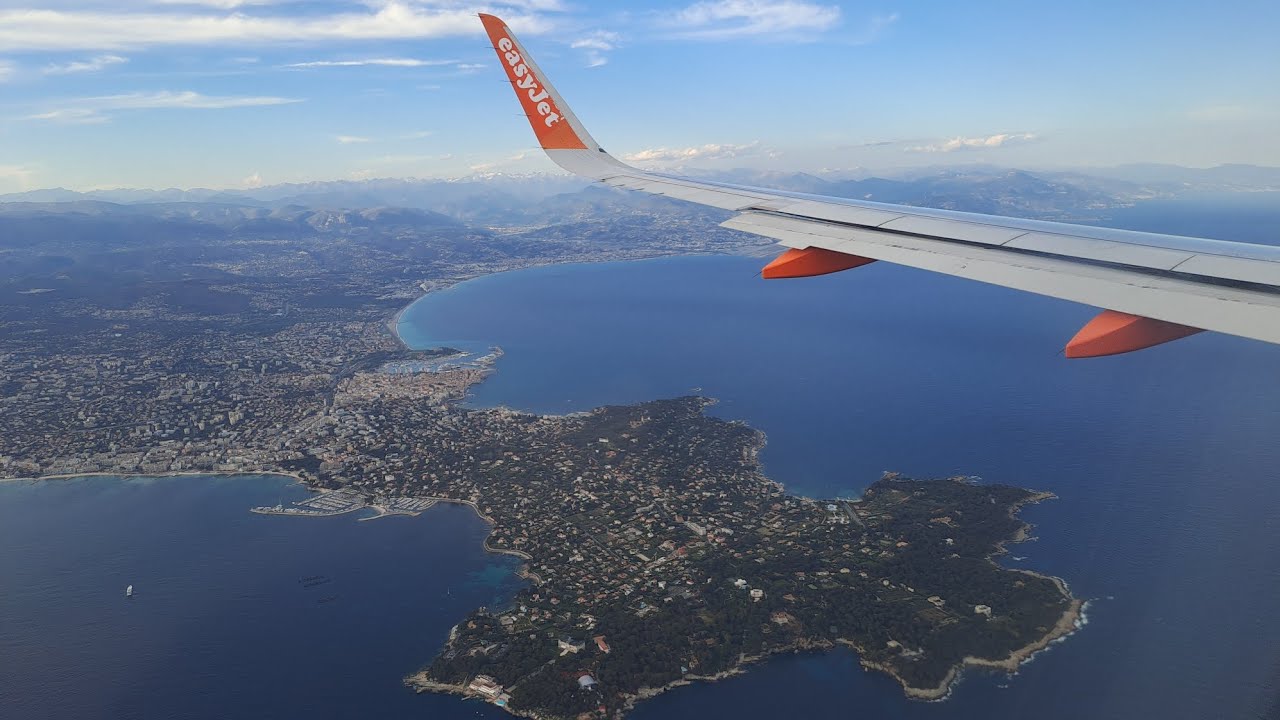 Landing at Nice airport (NCE/LFMN)