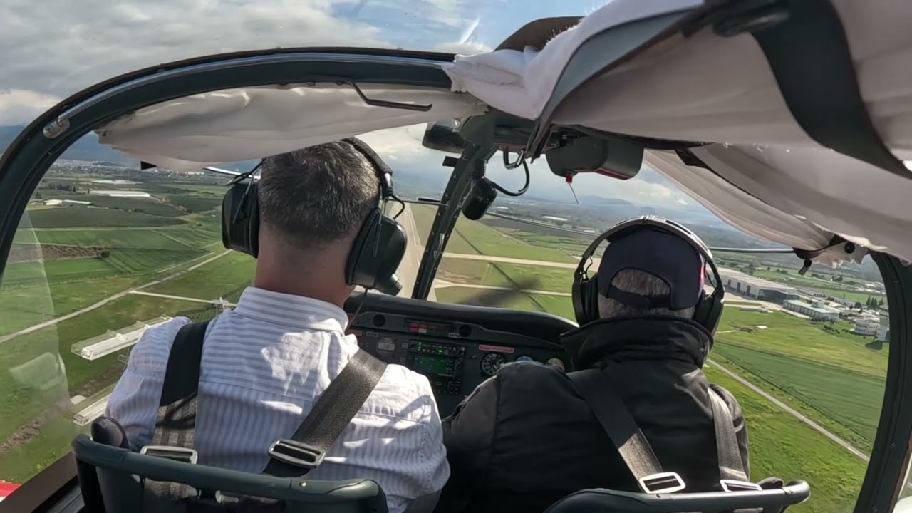 Landing Zlin Z42 Edremit hava alani Koca Seyit