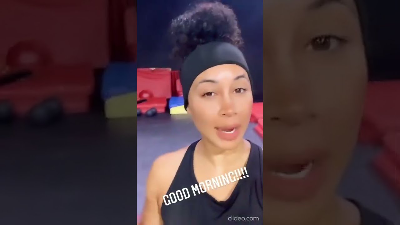 lap dance Darnell Nicole - fitness exercise workout sweat gym lunges squats glutes Dogpound