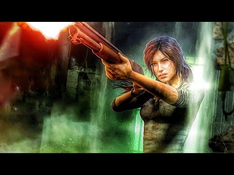 Lara kill her enemies using Pump Action Shotgun
