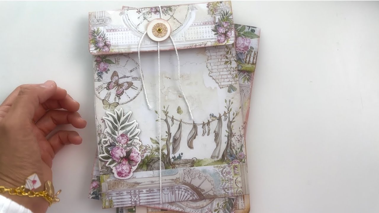 Large Document Envelope Tutorial with 6x6 Paper Pads 5 MINUTES OR LESS