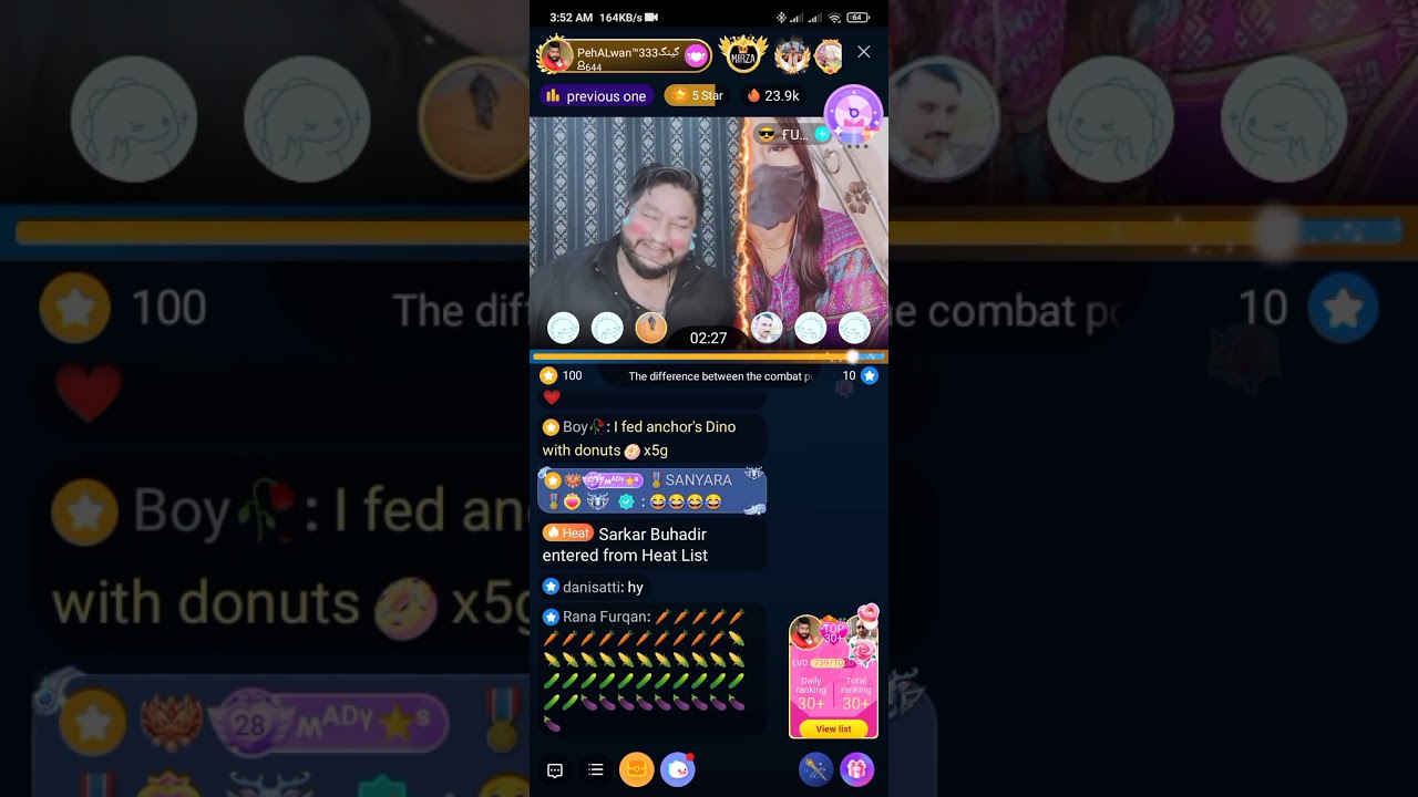 larhkia bigo live Py kya krti hn dekho