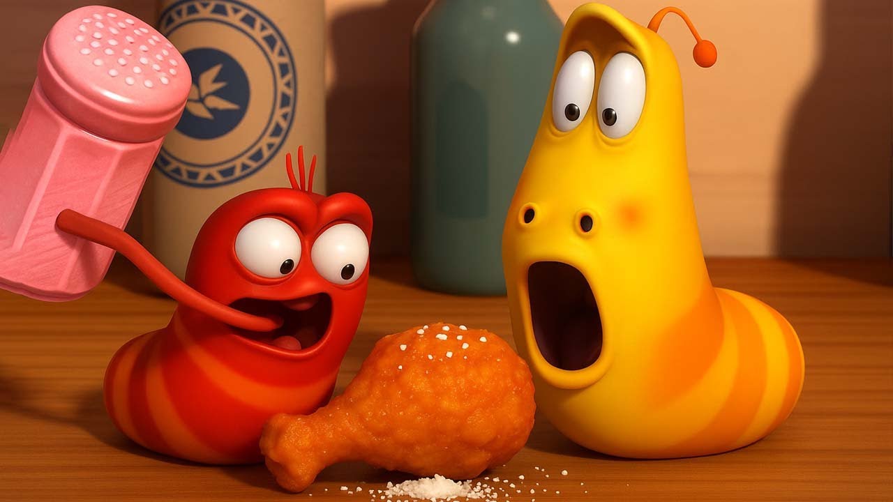 LARVA SEASON 1 EPISODE 110: Add salt to chicken thighs 🧂🍗 SMToon Larva Enjoy 2025 #30.4.2025
