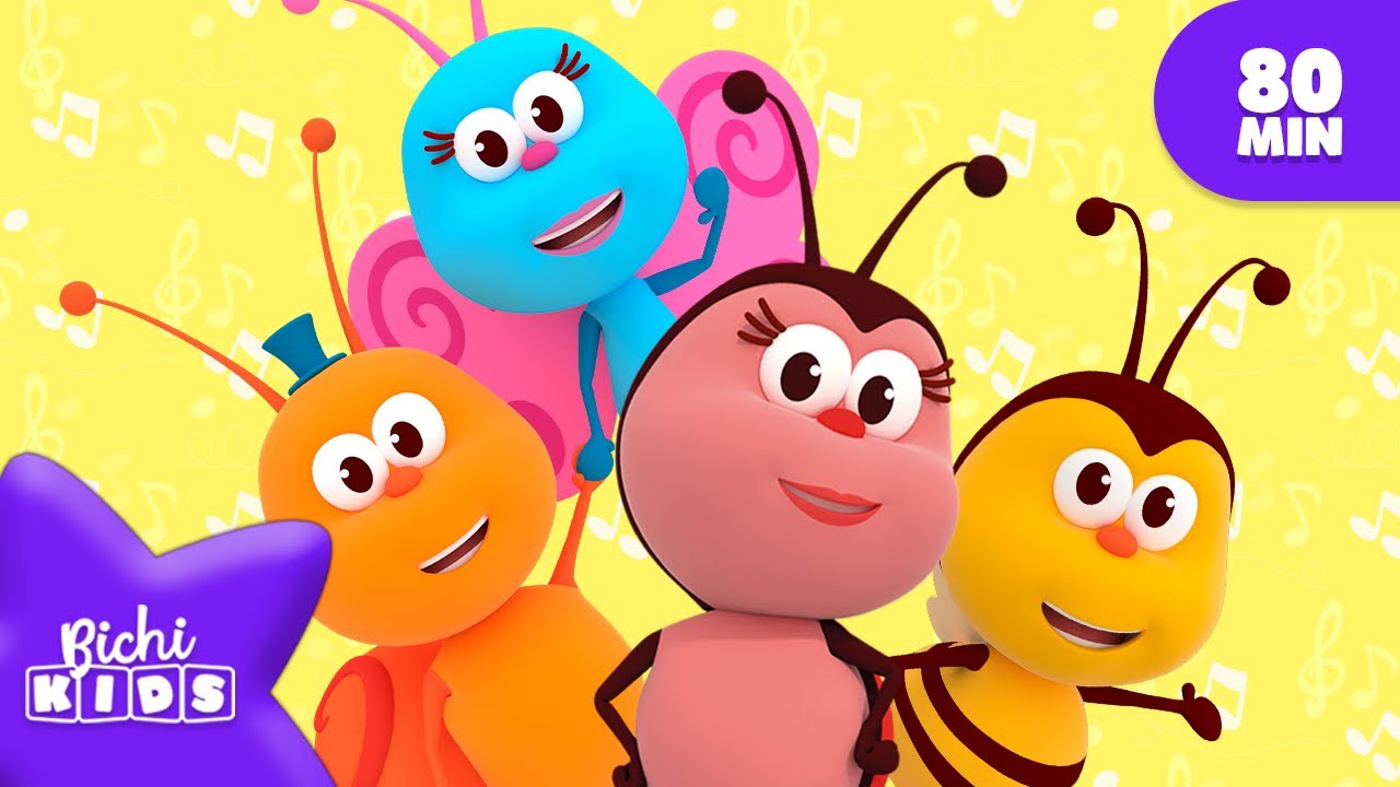 Las 40 Mejores Canciones de la Bichikids  1, 2, 3 y 4 🦋🌈 @Bichikids  MIX | El Reino Infantil