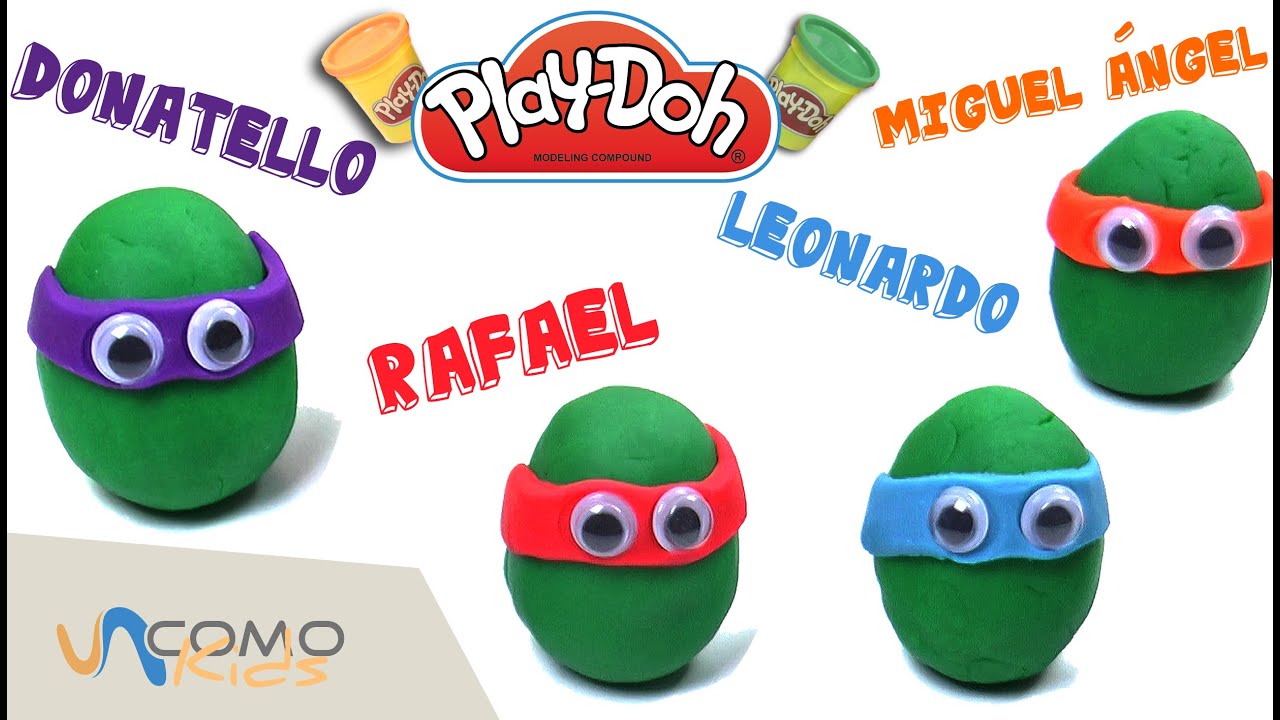 ¡Las tortugas ninja de plastilina!