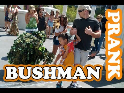 LAS VEGAS BUSHMAN SCARE PRANK #238 Feat. @BikerAtlas | Ryan Lewis Pranks