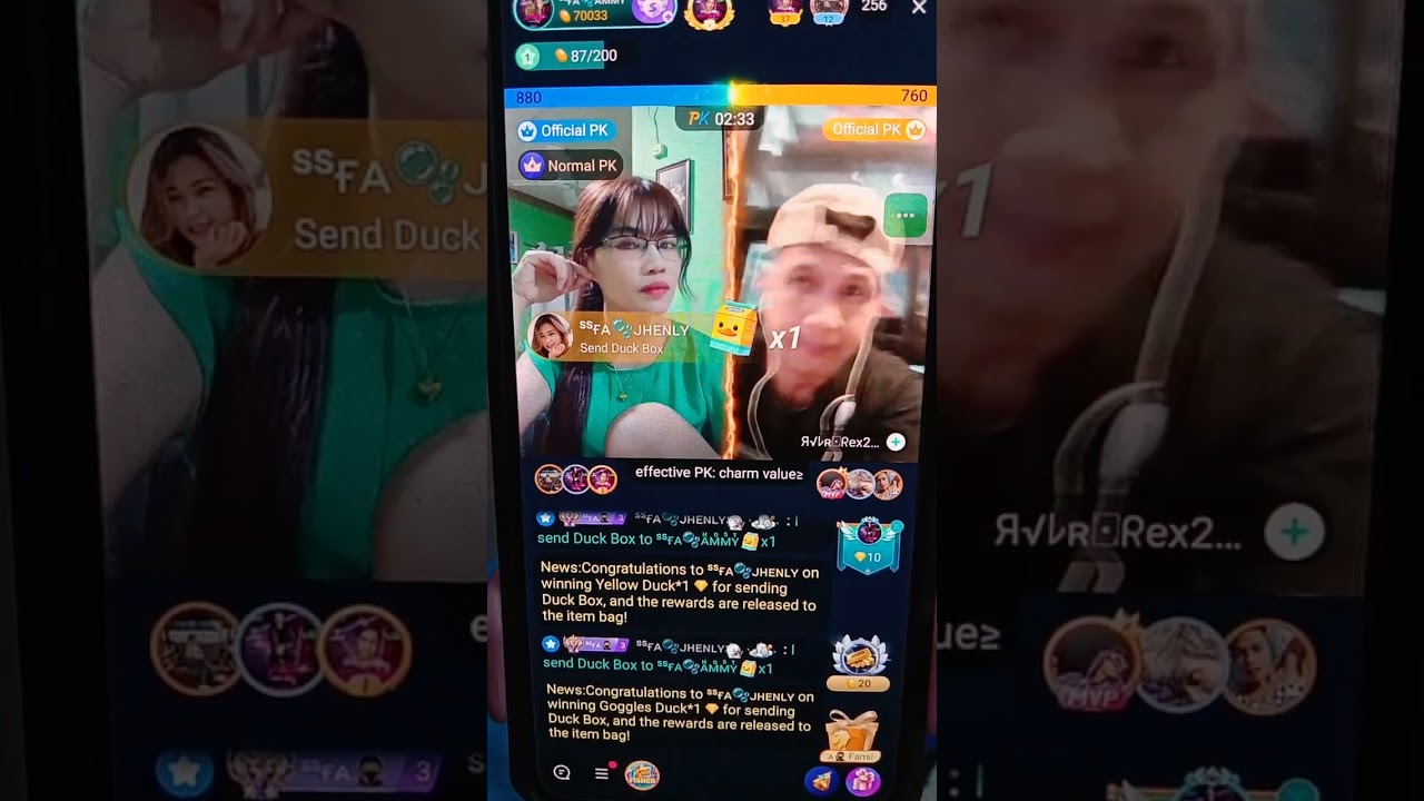 Last Drop PK in BIGO live AMMY For WIN