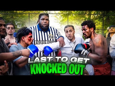 LAST TO GET KNOCKED OUT IN THE HOOD WINS $1000… 🥊