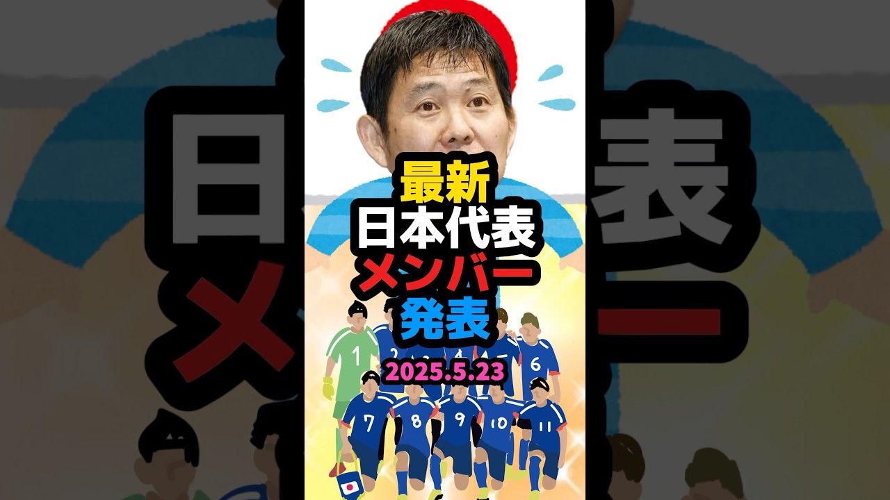 Latest Japan national soccer team members announced on May 23rd #soccer #shots #World Cup #shortv...