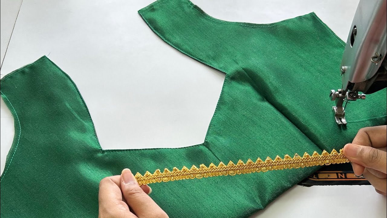 Latest Model Silk Saree Blouse Back Neck Designs | Cutting And Stitching Back Neck Blouse Design