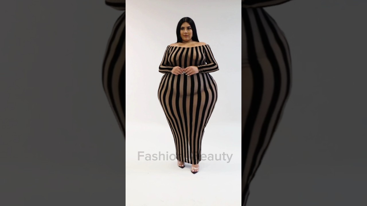 Latest Plus Size Fashion For 👄🍎🍒Curvy Women Fashion Simple Beauty Standards Dress