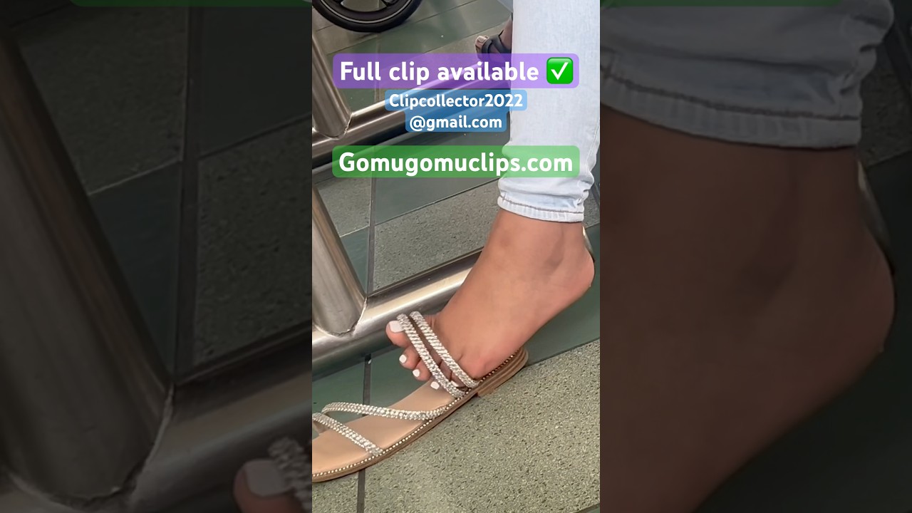 Latina girl can’t keep her shoes on #latina #shoeplay #sandals #sparkle