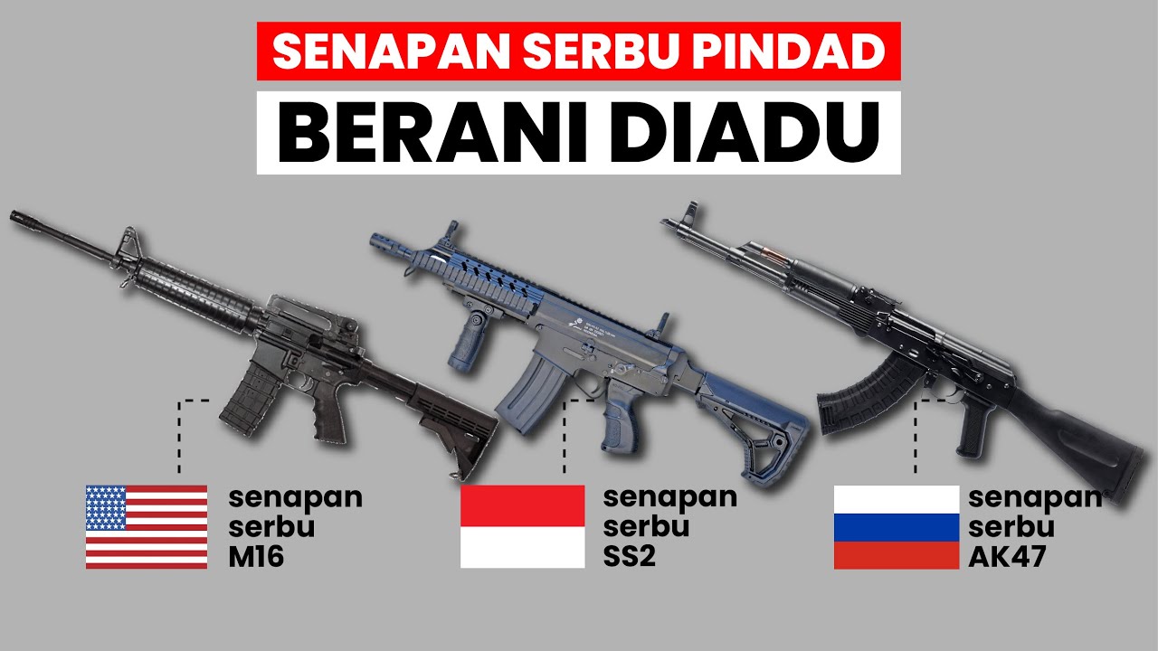 Lawan AK47 Rusia dan M16 Amerika !! SS2 Karya Anak Bangsa Berani Diadu