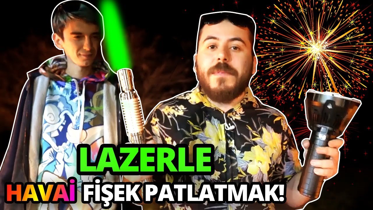 LAZERLE HAVAİ FİŞEK PATLATMAK ! /w Mendebur Lemur