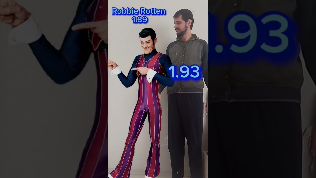 Lazy Town Karakterlerinden Ne Kadar Uzunum? #lazytown #sportacus #robbierotten #youtubeshorts #fyp