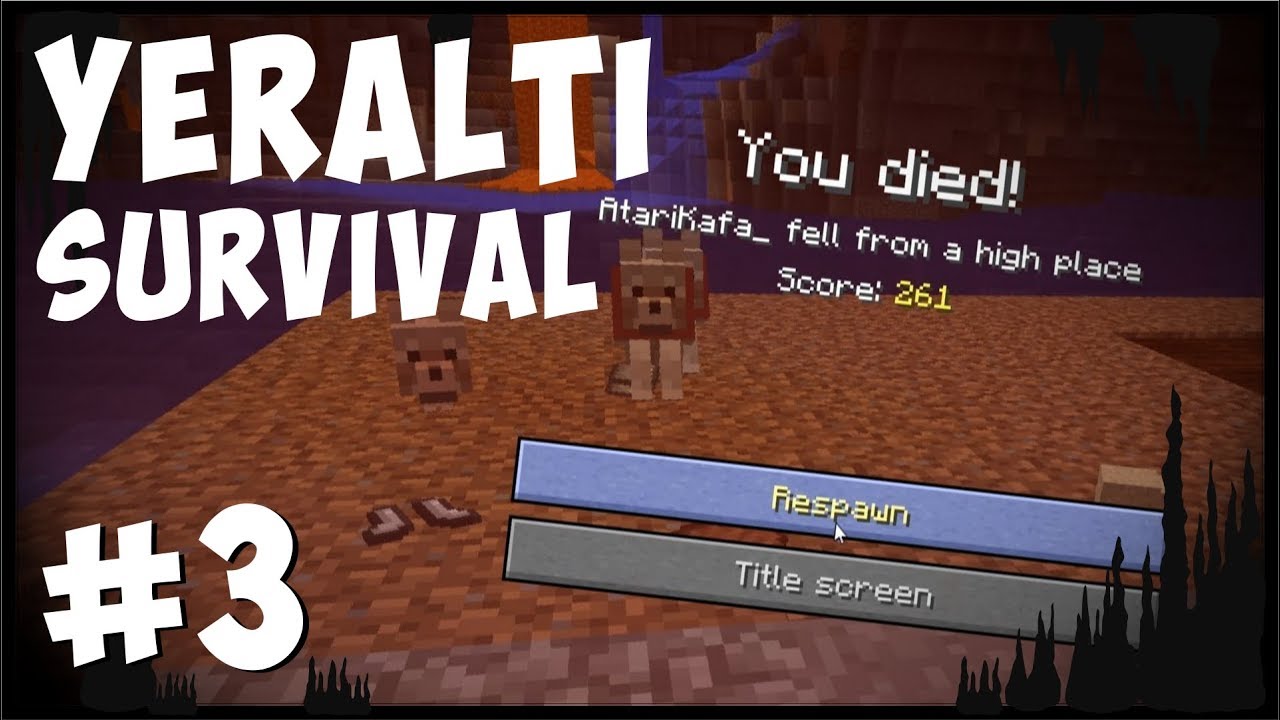 ÖLDÜM AMA HELE Bİ SOR NEDEN ÖLDÜM? - Minecraft, Yeraltı Modlu Survival #3