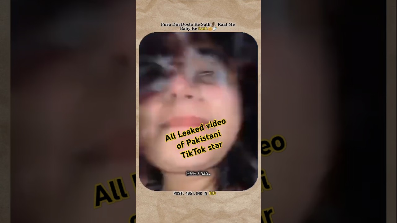 Leaked video of Pakistani TikToker 