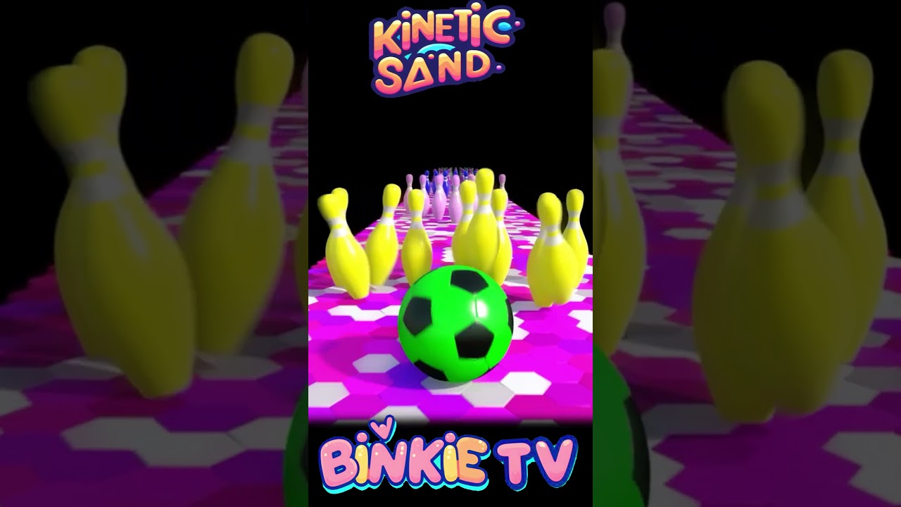 Learn Colors with Bowling Ball and Pins! Binkie TV