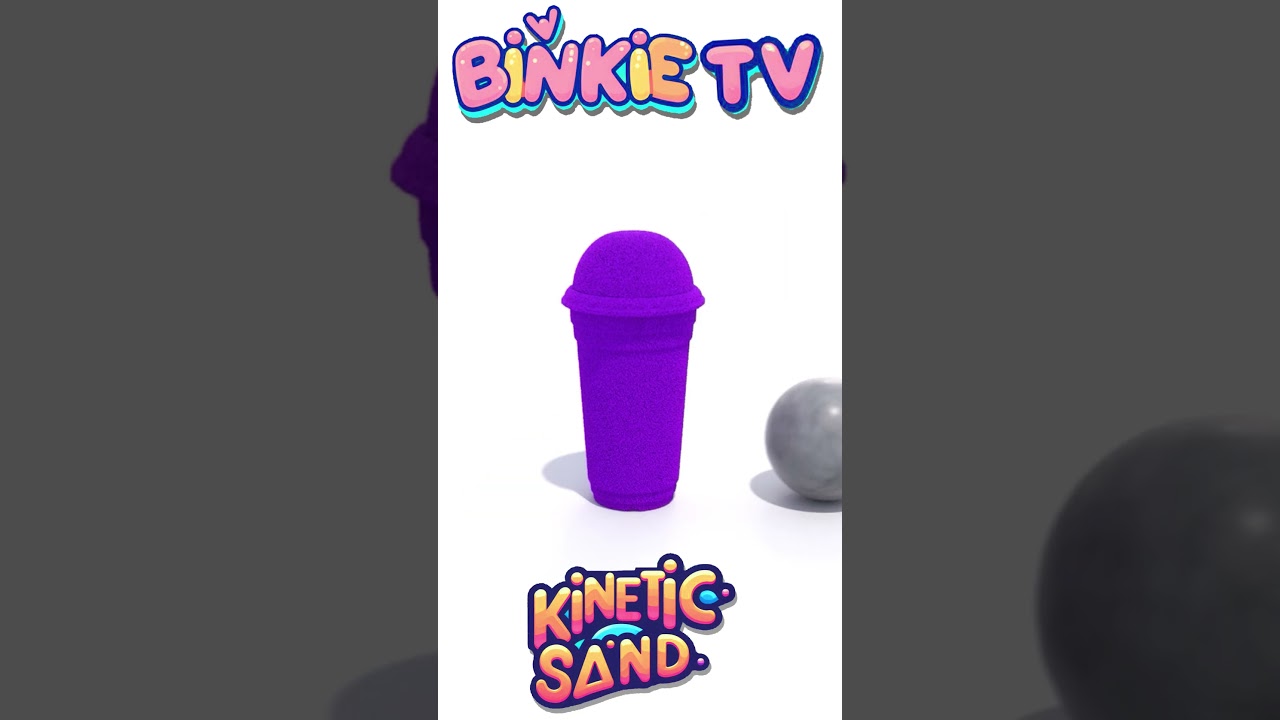 Learn Colors with Bowling Ball Smashing Kinetic Sand Cup Molds  #kineticsandplay #learningforkids