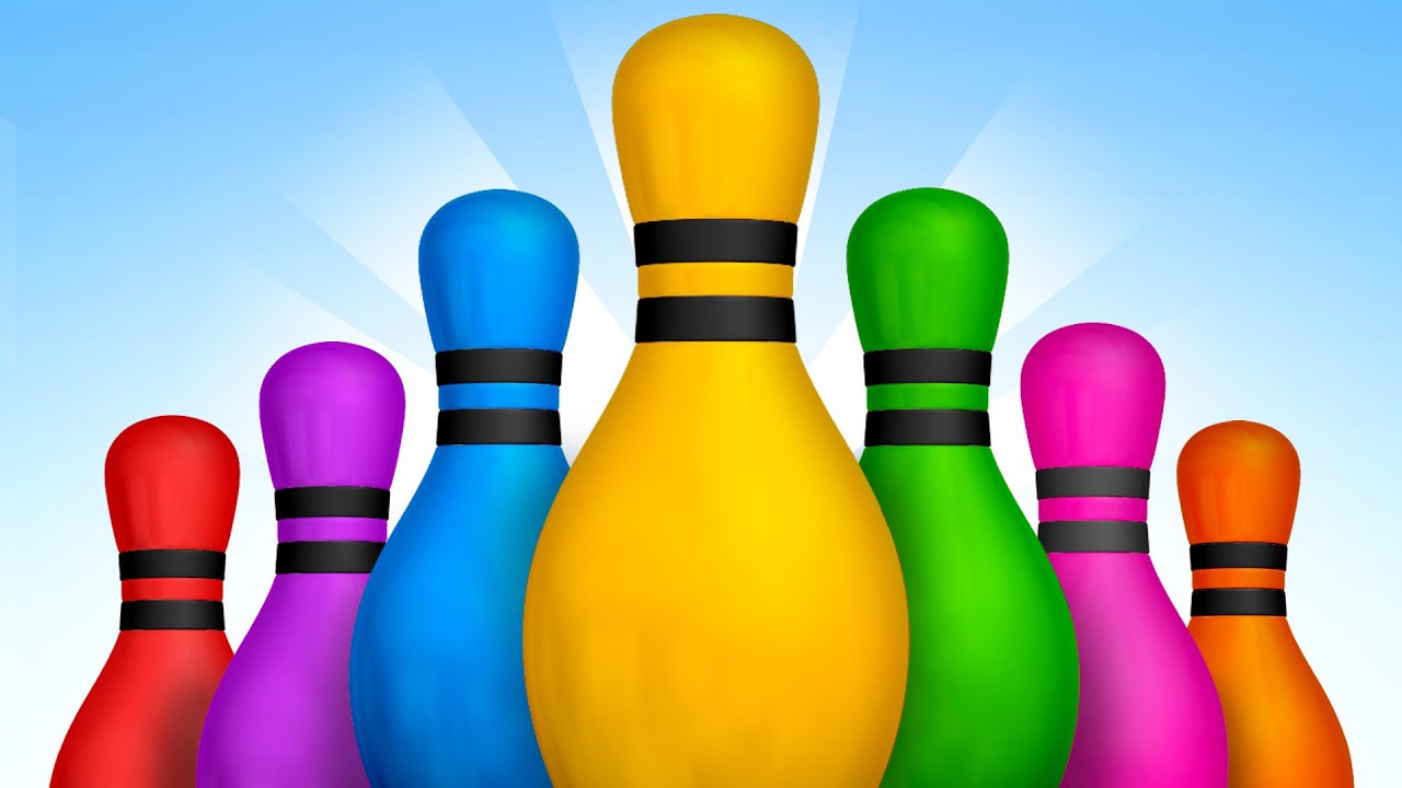 Learn Colors with Colors 3D Bowling Game | Learning Colors for Children