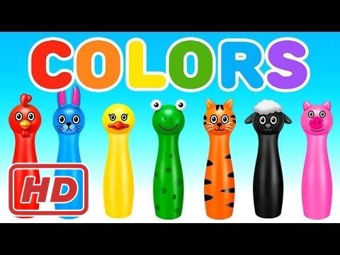 Learn Colors with Colors Bowling Game | Learning Colors for Children☆ Learn Colors  Fun For Kids