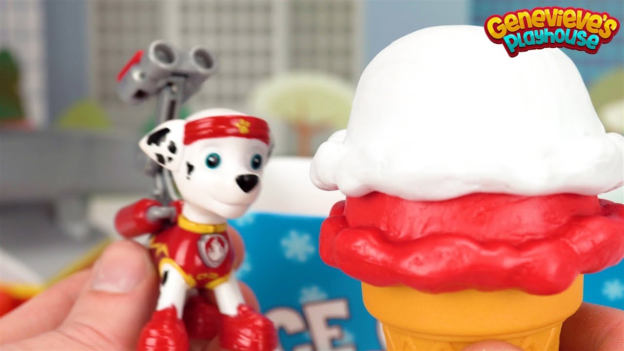 Learn Colors with Paw Patrol Ice Cream Scoops!
