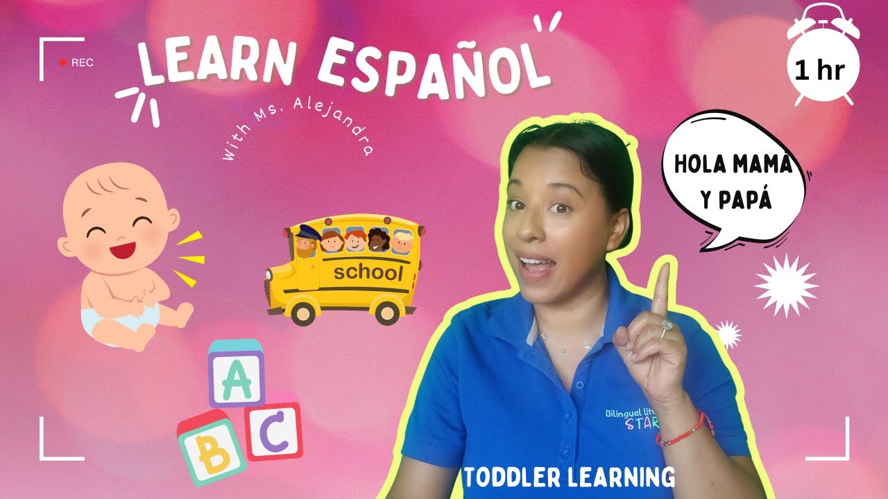 Learn Espanol with Ms. Alejandra| Nursery Rhymes, numbers, letters, colors and more!