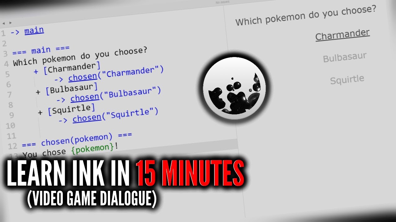 Learn Ink (video game dialogue language) in 15 minutes | Ink tutorial