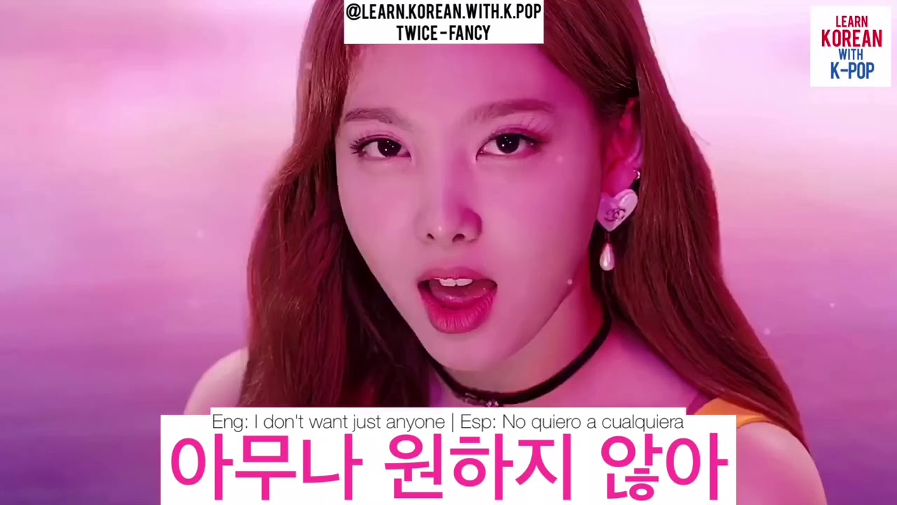Learn KOREAN with TWICE | Aprende COREANO con TWICE | Fancy