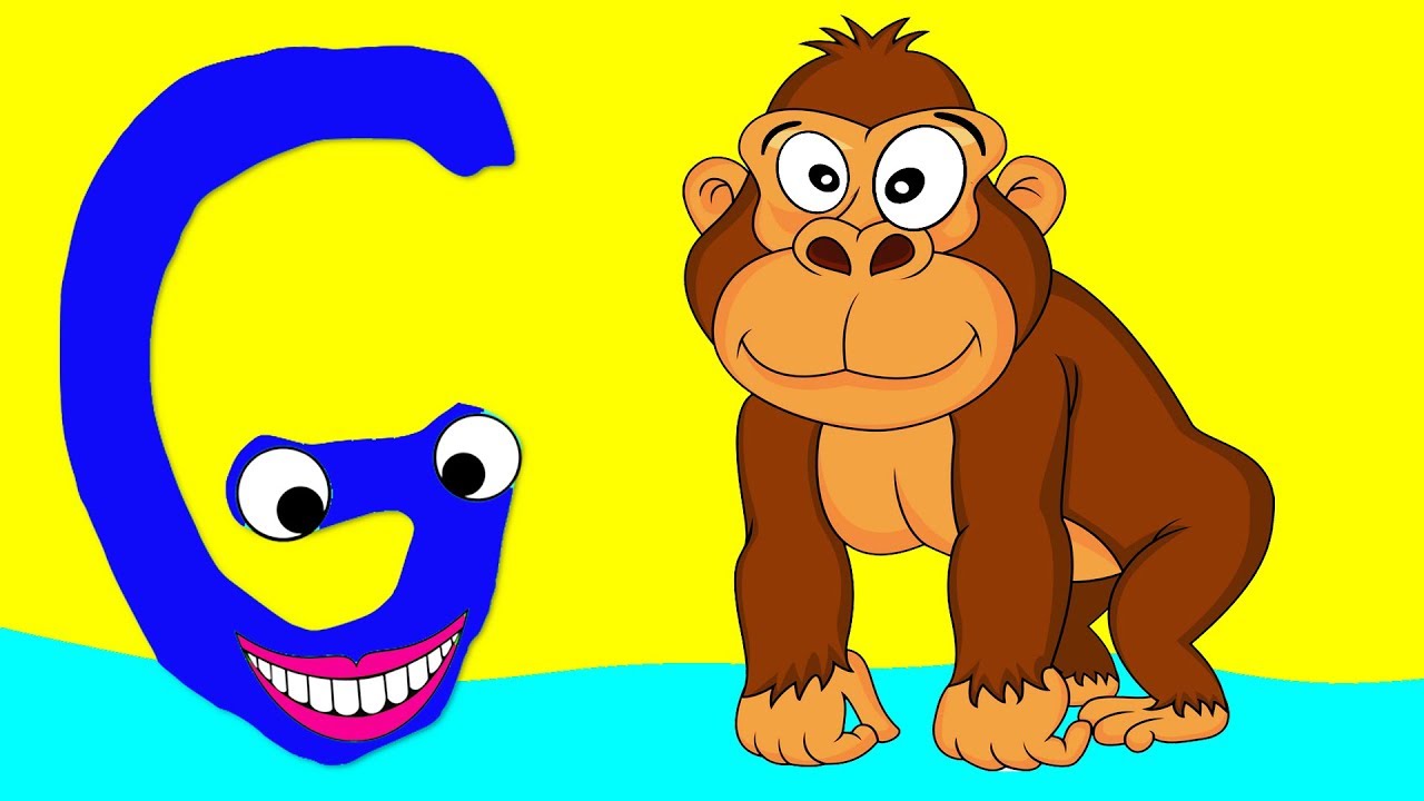 Learn the Alphabet Animals Letter - G - GORILLA