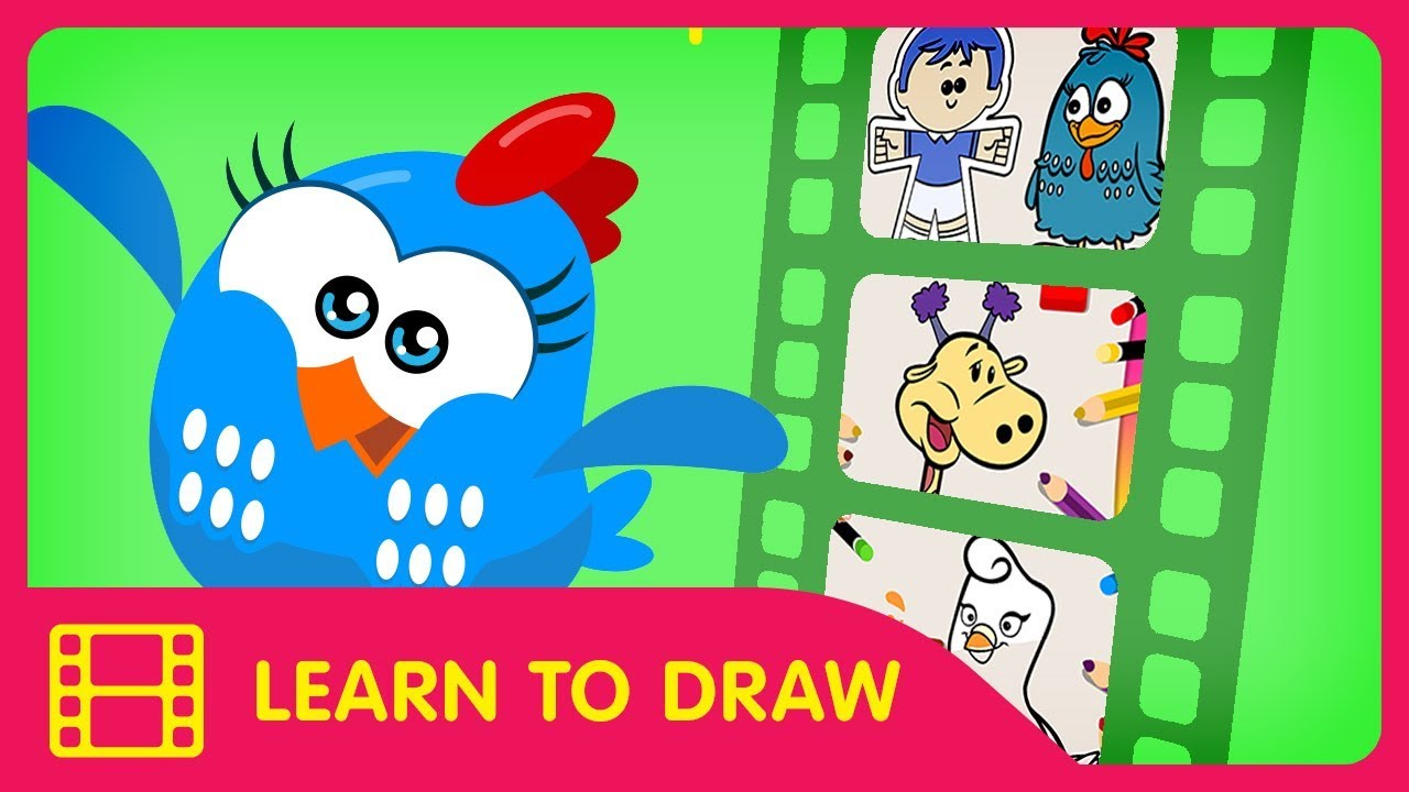Learn to Draw Cartoons with Music | Lottie Dottie Mini |  | Kids Cartoons