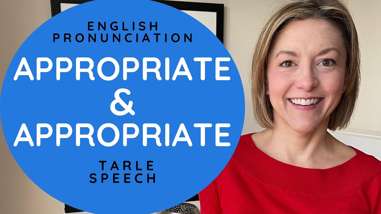 Learn to Pronounce APPROPRIATE & APPROPRIATE -American English Heteronym Pronunciation #learnenglish