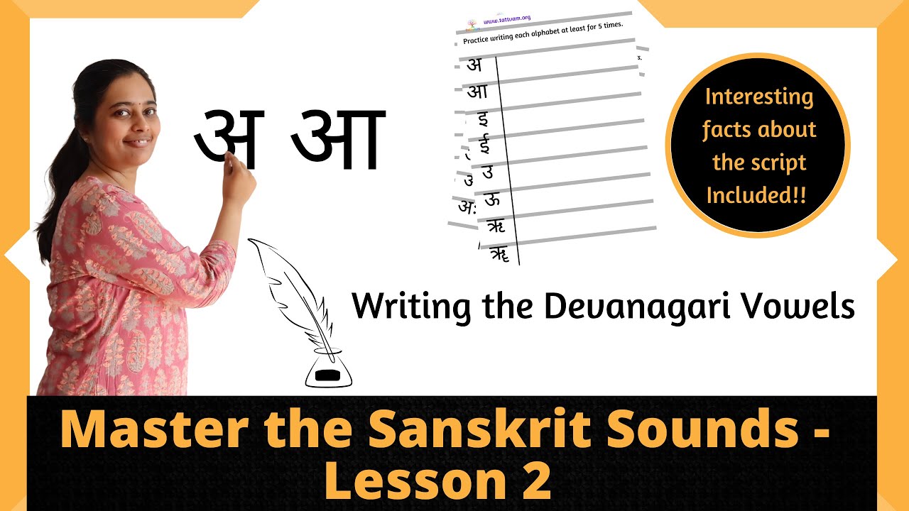 Learn to write the Devanagari script