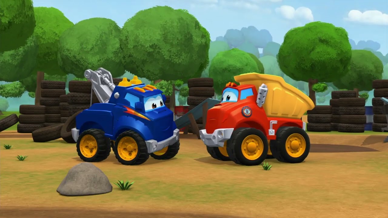 Learn with Chuck & Friends | Mayor Chuck/Wallbashers | Cartoon for Kids
