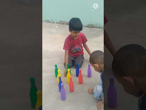 learning colours with bowling game 👍🎯🤗⚾