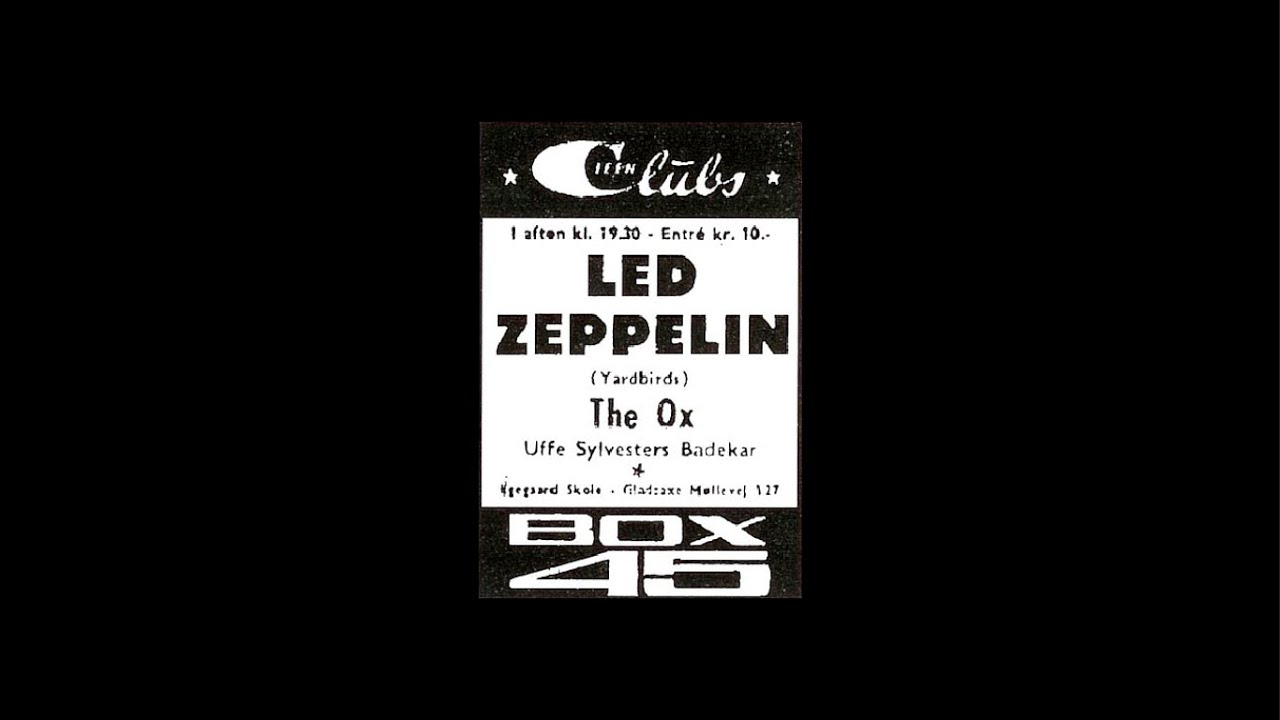 Led Zeppelin: Gladsaxe Teen Club (March 15th, 1969) Remastered