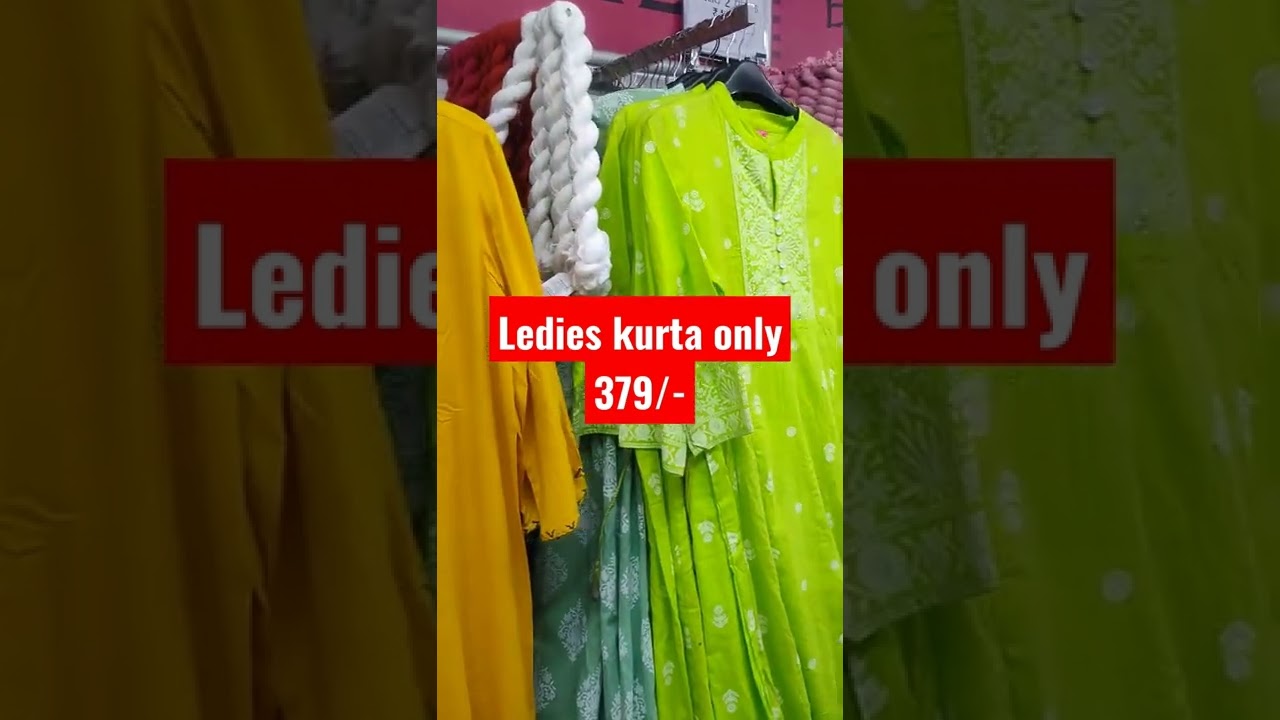 Ledies kurta only 379/- deal of the day Vishal mega Mart#Vishal mega Mart official channel321#