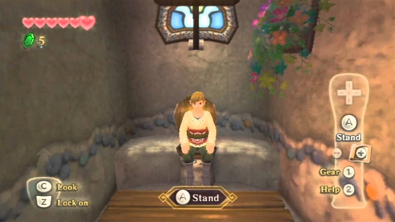 Legend of Zelda - Skyward Sword: Link Takes A Dump [HD]